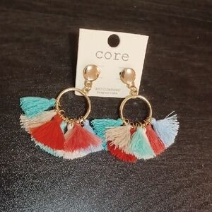 Stylish Multicolor Tassel Earrings